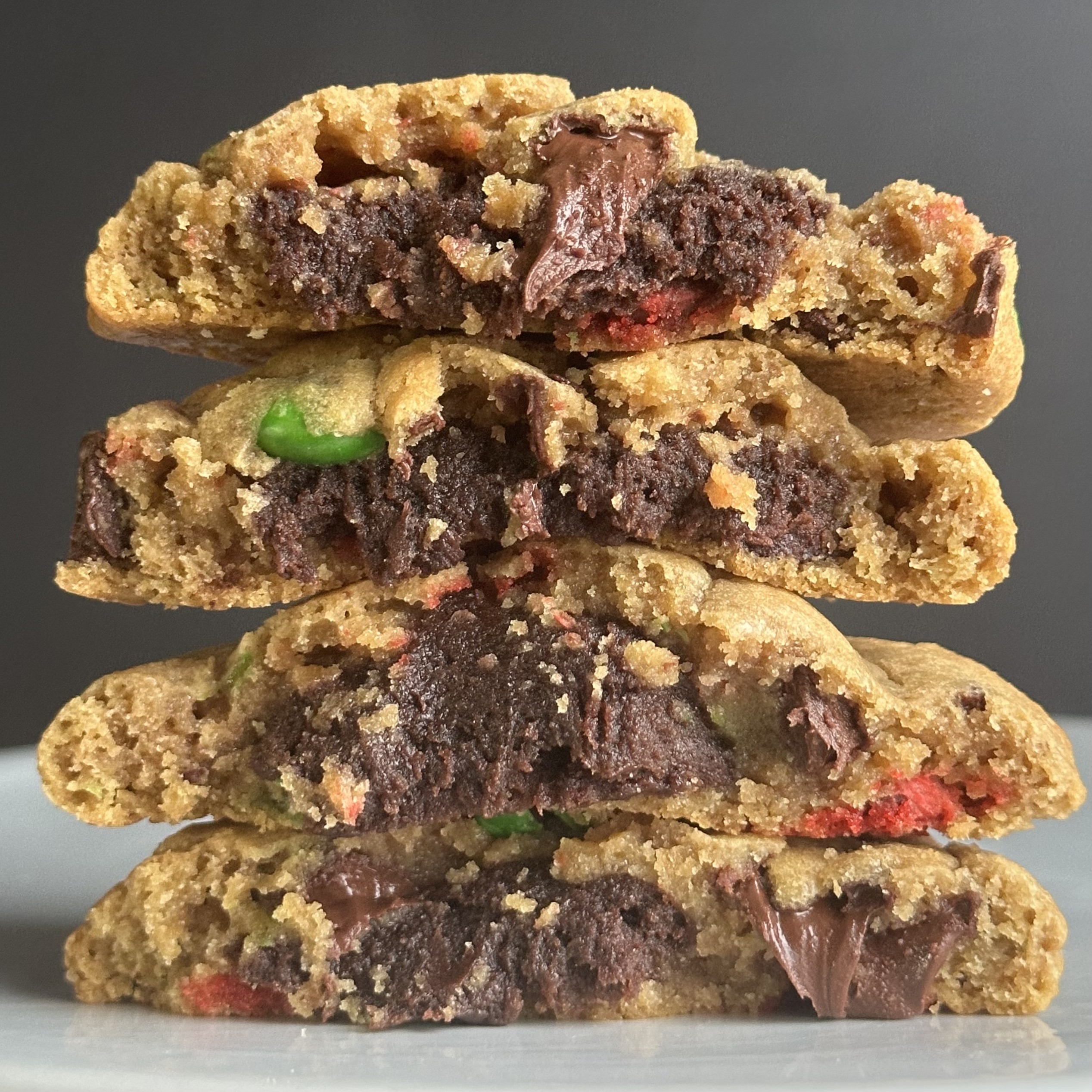 m&m brownie christmas